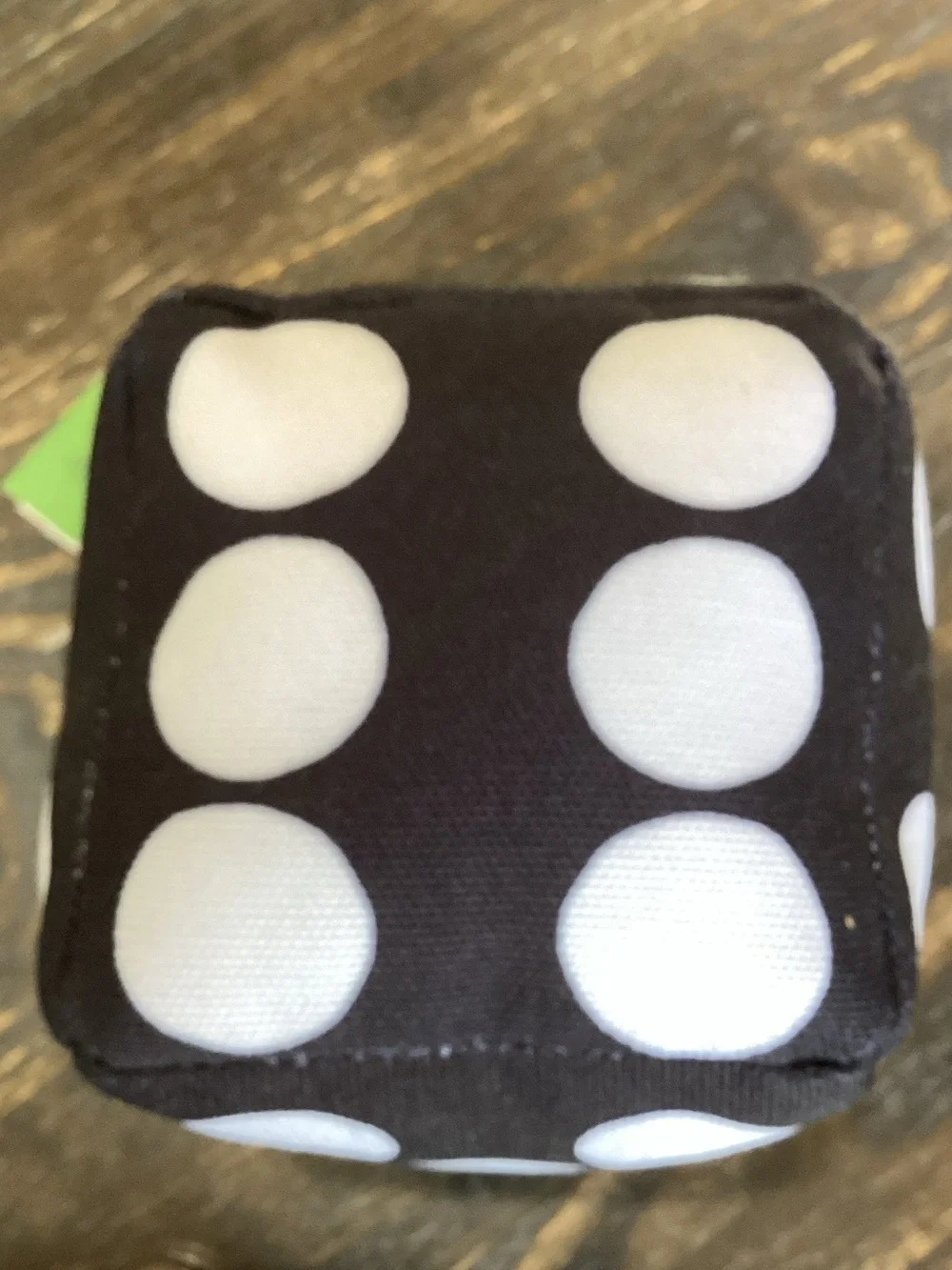kate spade Art Dots Black and White Polka Dot Pet Chew Toy